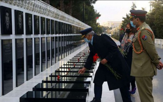 Pakistanın Hərbi Hava Qüvvələri komandanı Bakıda