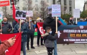 Osloda erməni terroruna etiraz aksiyası ke&ccedil;irilib Xəbər şəkili
