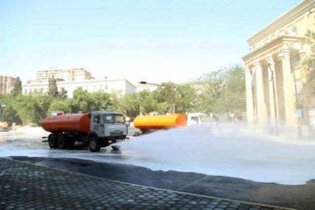 Bu gün Bakıda 546 küçə dezinfeksiya edilib