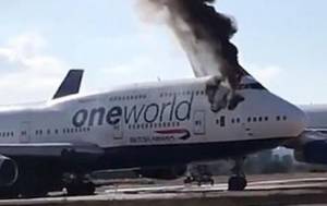 İspaniyada “Boeing” tipli sərnişin təyyarəsi yandı -