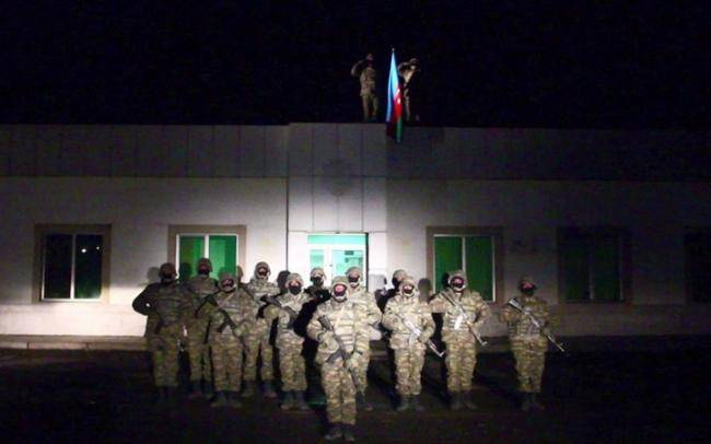 Laçında Azərbaycan bayrağı qaldırıldı -