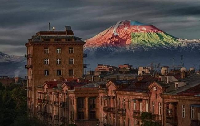 Ağrı dağının Ermənistan tərəfində bu g&ouml;r&uuml;nt&uuml; olacaq -