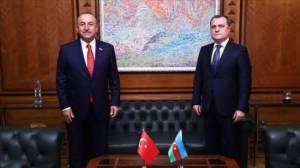 &Ccedil;avuşoğlu və Bayramov Qarabağla bağlı m&uuml;zakirə apardı Xəbər şəkili