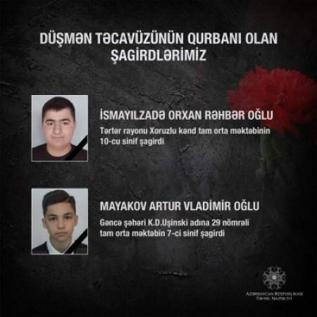 &quot;Daha iki şagirdimiz d&uuml;şmən təcav&uuml;z&uuml;n&uuml;n qurbanı oldu&quot; -