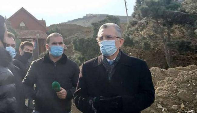 Eldar Əzizov Badamdarda sürüşmə ərazisinə gedib -