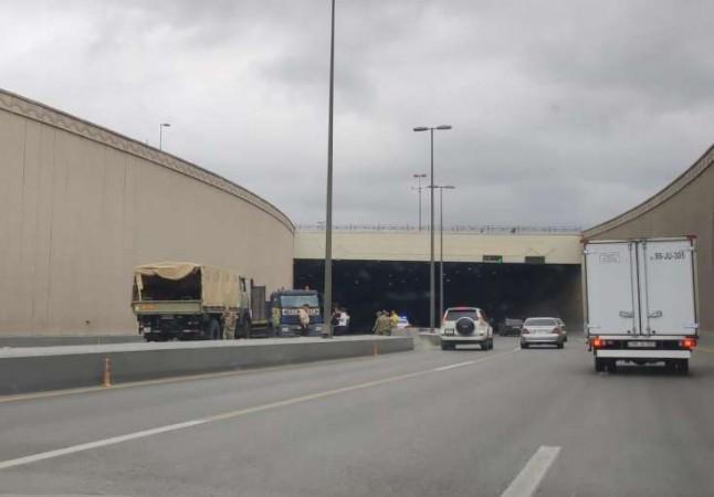 Bakıda iki sərnişin avtobusu toqquşub:  Xəbər şəkili