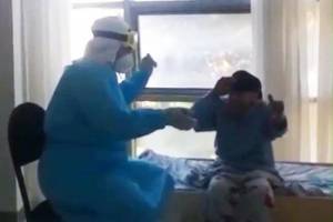 Koronavirusa qalib gələn 90 yaşlı Nabat nənənin sevinci - Xəbər şəkili