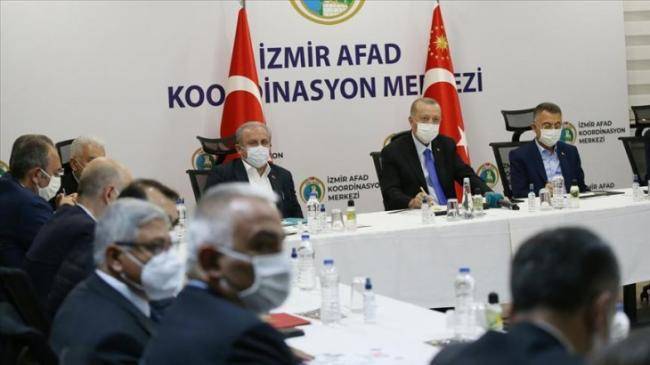 Ərdoğan zəlzələ bölgəsinə gəldi