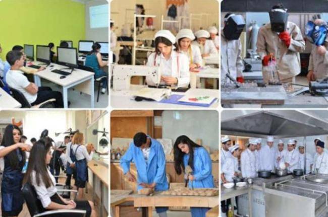Peşə təhsili pilləsi üzrə əyani tədris qismən bərpa olunub