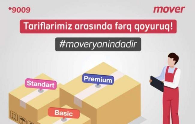 &quot;Mover&quot; daşıma tariflərini dəyişdirdi - BASIC, STANDARD, PREMIUM