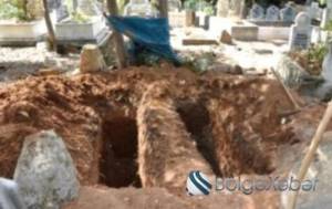 Şəhidin məzarı açıldı, qəbirqazan qorxub qaçdı - VİDEO Xəbər şəkili