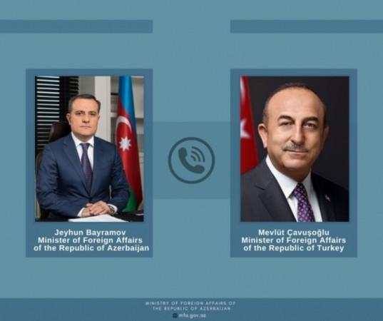 Ceyhun Bayramov və &Ccedil;avuşoğlu telefonla danışıb