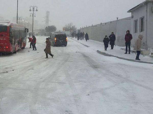 Bu istiqamətlər üzrə avtobuslar hərəkət edə bilmir -