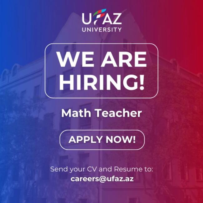 Vacancy for Math Teacher