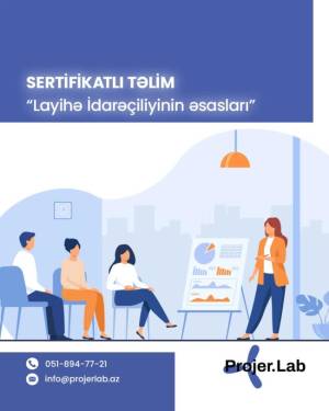 “Layihə İdarəçiliyinin Əsasları” adlı ödənişsiz təlim Xəbər şəkili