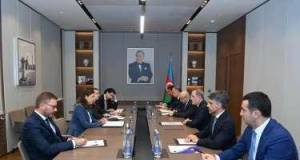 Ceyhun Bayramov Aİ nümayəndəliyinin rəhbərini qəbul etdi Xəbər şəkili