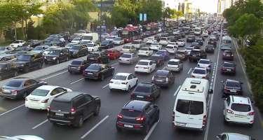 Bakının bu yollarında tıxac var -  SİYAHI  Xəbər şəkili