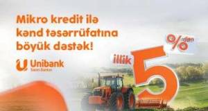 “Unibank” sərfəli mikro kreditlər təklif edir 