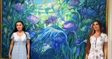 Leyla və Arzu Əliyevalar Müasir İncəsənət Muzeyində - VİDEO