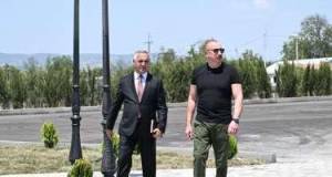 Prezident Xocalının Təzəbinə kəndində görülən işlərlə tanış olub -FOTO Xəbər şəkili
