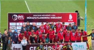 Azərbaycan I Liqasının qalibi mükafatlandırıldı