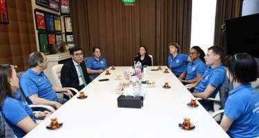 Fərid Qayıbov Beynəlxalq Gimnastika Federasiyasının rəsmisi ilə görüşdü