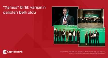  “Xəmsə” birlik yarışında “Kapital Bank” iki layihə ilə qalib oldu 