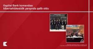 "Kapital Bank"ın İnformasiya təhlükəsizliyi komandası ölkənin ən güclü mütəxəssisləri sırasında Xəbər şəkili
