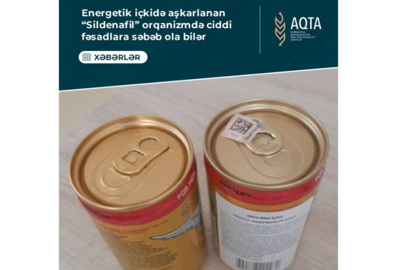 Energetik içkidə təhlükəli maddə aşkarlanıb
