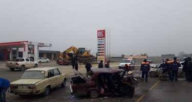 Biləsuvarda ağır yol qəza - 3 nəfər öldü, 8 nəfər yaralandı