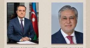 Bayramov pakistanlı həmkarı ilə danışdı Xəbər şəkili