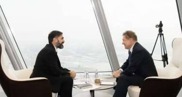 Rövşən Nəcəf Aleksey Miller ilə görüşdü