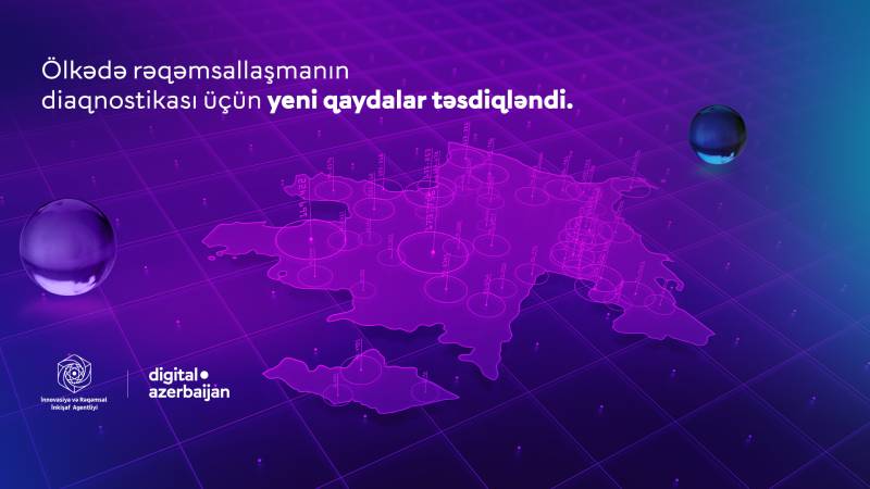 Ölkədə informasiya infrastrukturunun rəqəmsallaşma səviyyəsinin diaqnostikası üçün yeni qaydalar təsdiq edilib