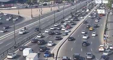 Bakının bu yollarında sıxlıq var - SİYAHI