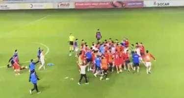 Azərbaycan-Monteneqro matçından sonra dava -VİDEO