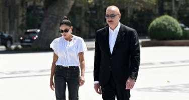 Prezident və birinci xanım Gəncə şəhərində olublar - Yenilənib
