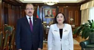 Sahibə Qafarova Cahit Bağçını qəbul etdi Xəbər şəkili