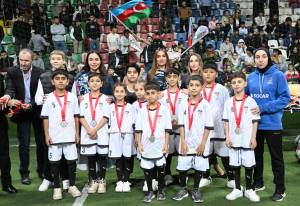 Heydər Əliyev Fondunun vitse-prezidenti Leyla Əliyevanın təşəbbüsü ilə uşaq evlərinin komandaları arasında növbəti minifutbol turniri təşkil olunub