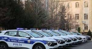 Naxçıvan polisinə yeni avtomobillər verildi - FOTO