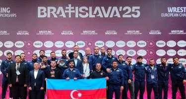 Yunan-Roma güləşi üzrə millimiz də Avropa çempionu oldu