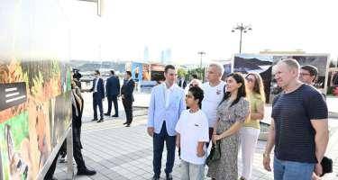 Leyla Əliyeva fotosərginin açılışında iştirak etdi