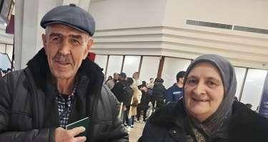 Təyyarə qəzası zamanı ayrılan ər-arvad qovuşdu - VİDEO