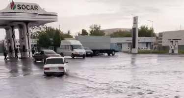 Ağdaş sular altında qaldı - VİDEO