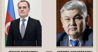 Ceyhun Bayramov Qazaxıstanın xarici işlər nazirini təbrik edib