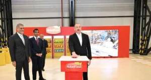 İlham Əliyev Bakıda yeni qəlyanaltı zavodunun açılışında iştirak edib Xəbər şəkili