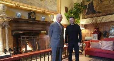 III Çarlz Zelenskini qəbul etdi