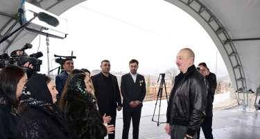 Prezident Xocalının Ballıca kəndində sakinlər ilə görüşdü - FOTO / YENİLƏNİB