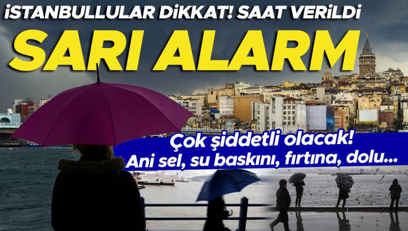 Meteorologiyadan İstanbul üçün Təcili Sarı Kod Xəbərdarlığı: Professor Şen Sel Təhlükəsi Barədə Saat Verdi