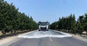 Bu gün Bakının 549 küçəsi yuyulub Xəbər şəkili