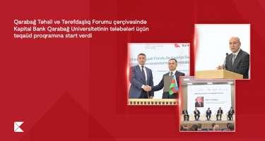 “Kapital Bank” Qarabağ Universitetinin tələbələri üçün təqaüd proqramına start verdi